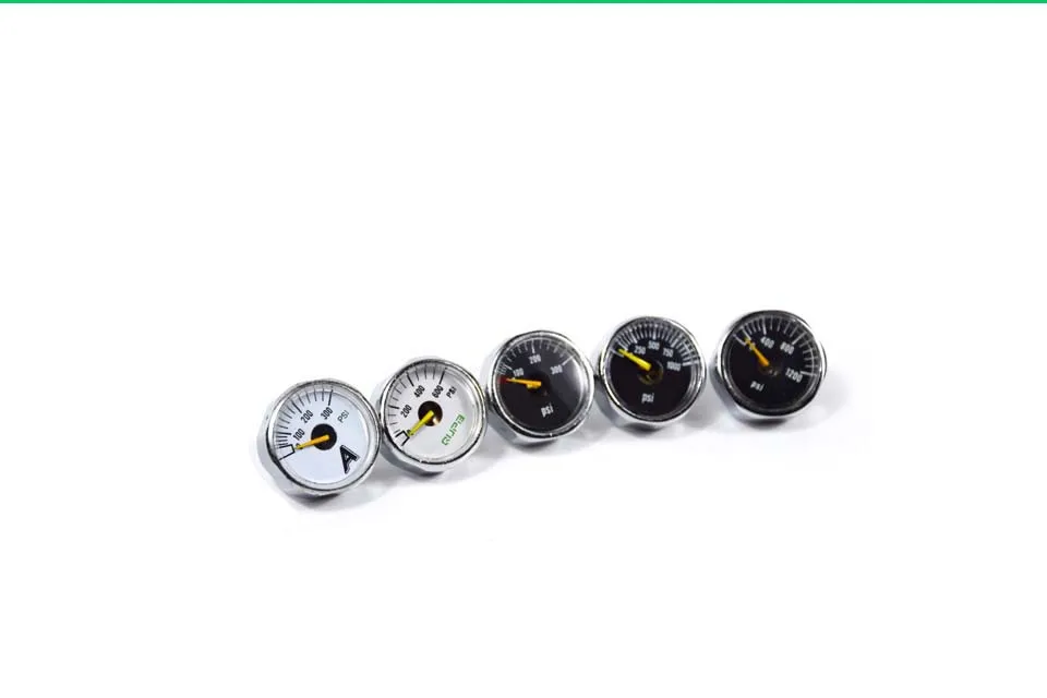 PCP Пейнтбол ВВС высокого давления Манометр 300psi/600psi/1000psi/1200psi