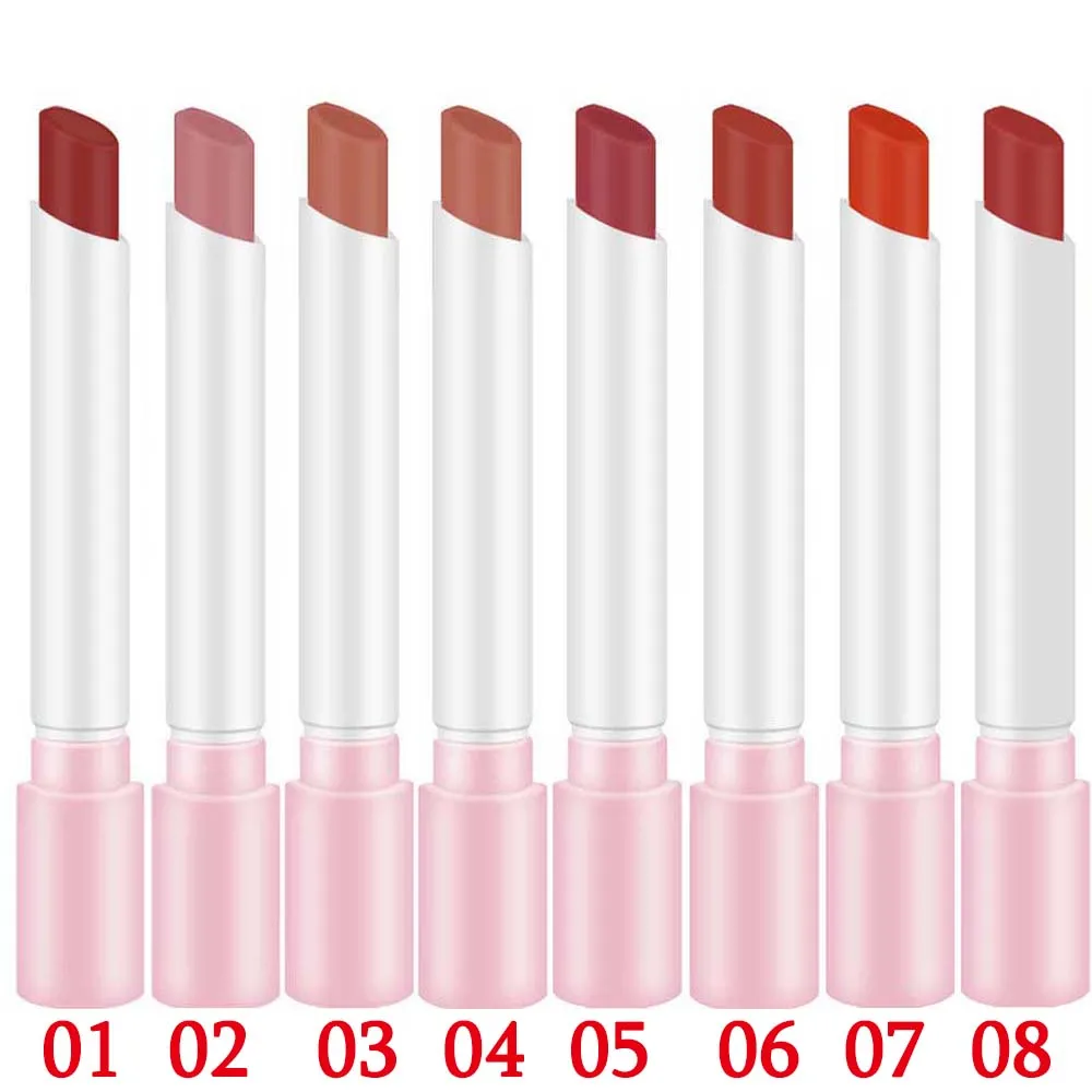 8 цветов матовая губная помада водостойкая бархатная легкая в цвету долговечная