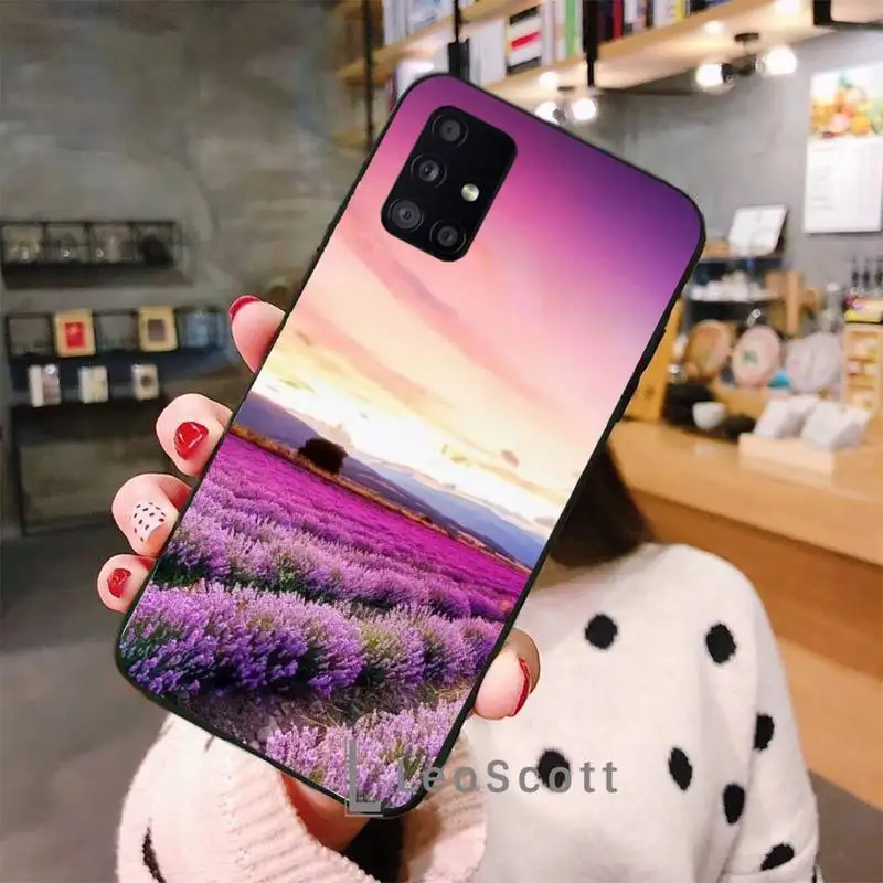 

Purple flower Dandelion Phone Case For Samsung A40 A50 A51 A71 A20E A20S S8 S9 S10 S20 Plus note 20 ultra 4G 5G