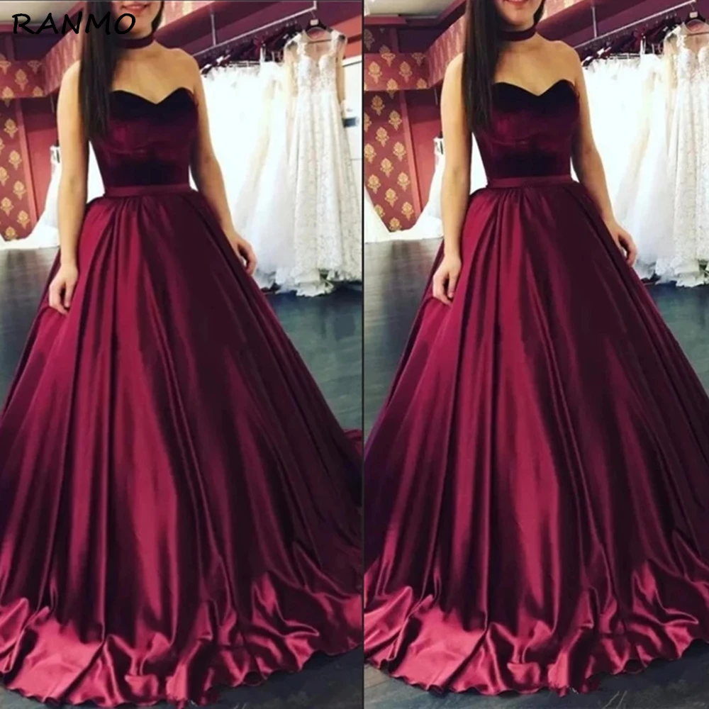 

Милое платье для выпускного вечера, бархатное бальное платье для Quinceanera, официальные платья до пола, дешевые атласные вечерние платья 2021