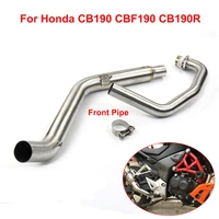 motorcycle exhaust front connect pipe header link pipe slip for honda cb190 cbf190 cb190r stainless steel