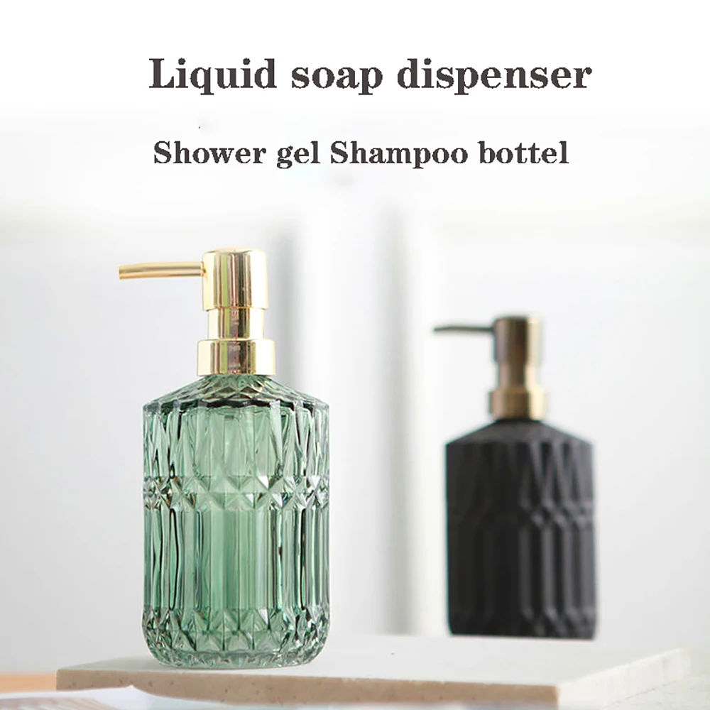 

Glass Soap Dispenser Storage Bottle Transparent Portable Lotion Shampoo Sub-bottling Bathroom Decoration Liquid Soap Dispenser