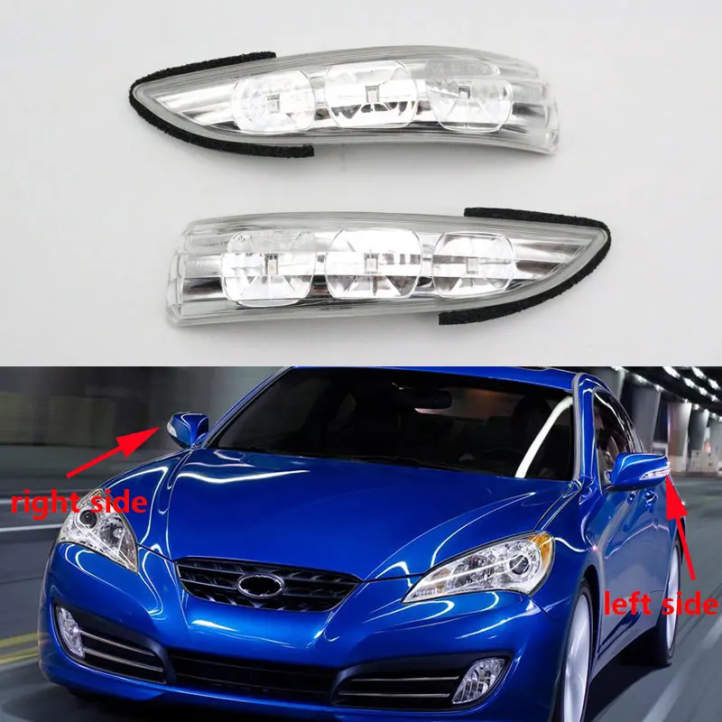

For Hyundai Genesis Coupe 2009 2010 2011 2012 2013 2014 Car Side Door Rearview Mirror Lamp Turn Signal Light OEM 87614 2M000