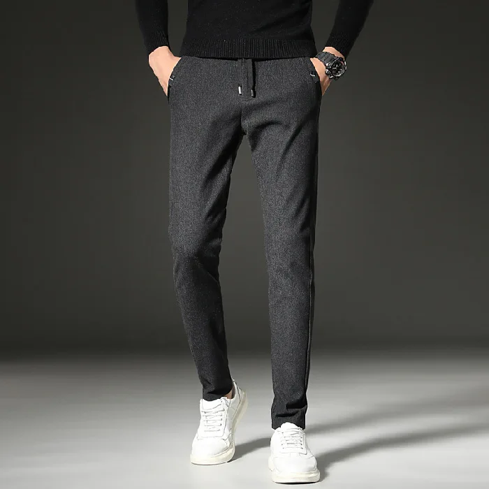 2020 Men's Casual Pants Brand Classic Full Length Suit Straight Cotton Business Man Commercial Plus Big Size 38 Trousers | Мужская