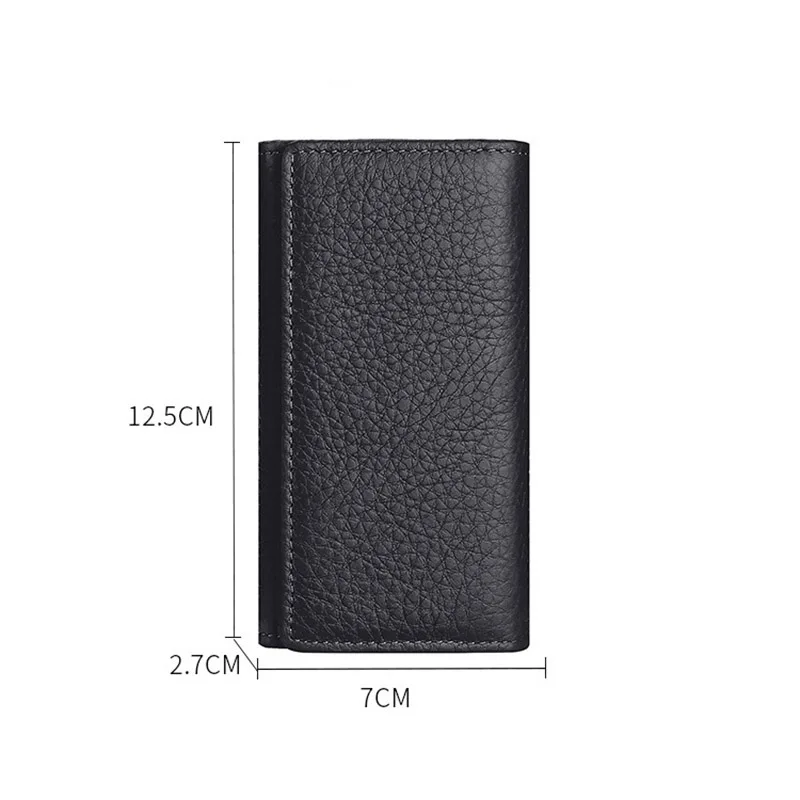 

AETOO Soft leather key case, multi-function key case, leather coin card case