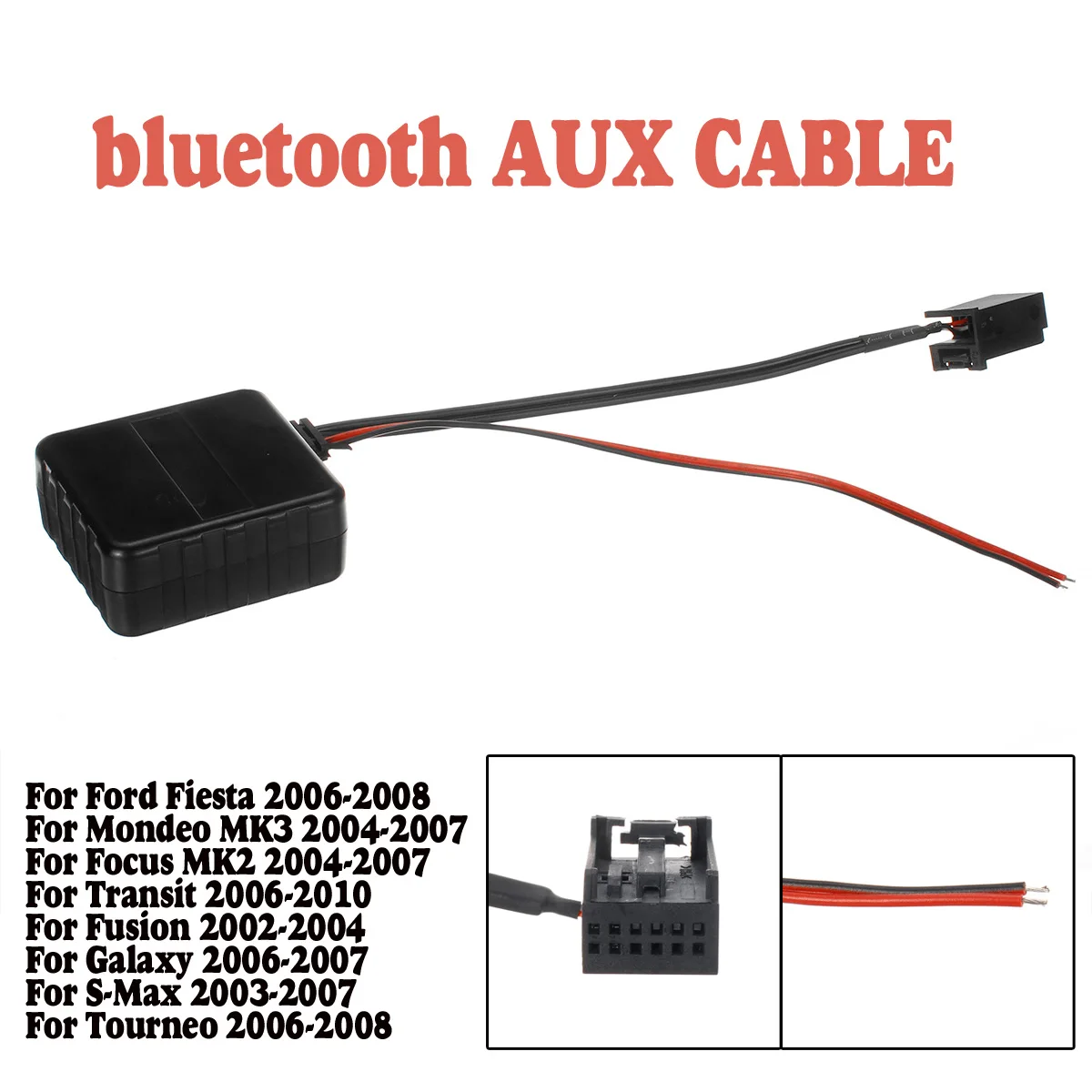12V для Ford Fiesta/для Ford Mondeo MK3/Транзит/Для Galaxy автомобиля Hi-Fi bluetooth 5,0 12Pin для автомобильного аудиоадаптера подключения к разъему Aux