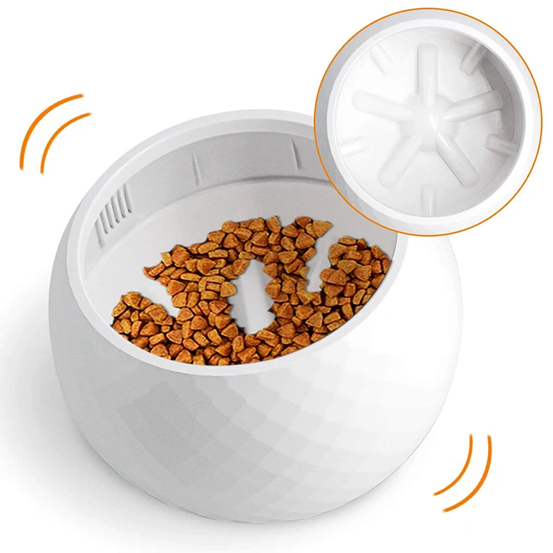 

els Pet Dog Bowl Slow Feeder No Spill Feeder Bowl Wobbler Toy Interactive Tumbler Anti-Choking Dog Feeding Bowl Pet Supplies