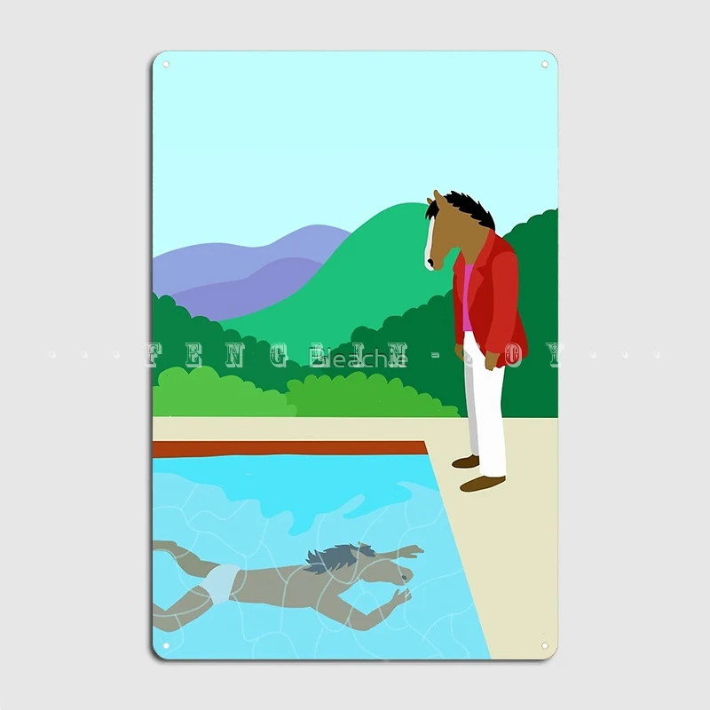 Минимальный Горский металлический знак Клубная вечеривечерние тажный Настенный