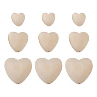 60pcsset 20mm 30mm 40mm heart shape cherry wooden beads loose spacer beads diy for handmade jewelry making