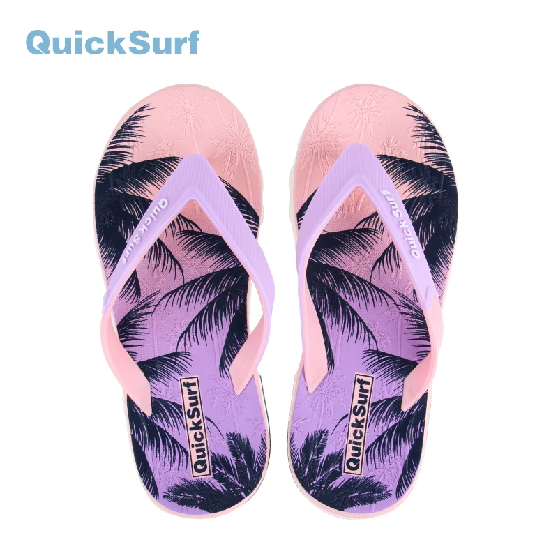 

Quicksurf Women's Home Flip Flops Woman Home Beach Outdoor Canvas Slippers Anti-slip High Quality Slides shoes SandalsPurple