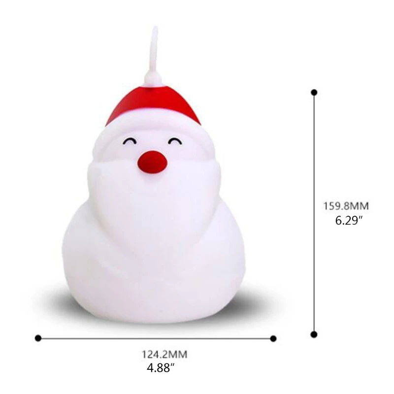 

Toddler Silicone Night Light Cute LED Christmas Tree Night Light with Touch Sensor 1W Portable for Boys Girls Kids and Infant