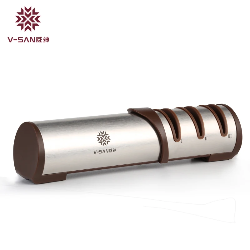 V SAN Профессиональная кухонная Многофункциональная точилка для ножей алмазные