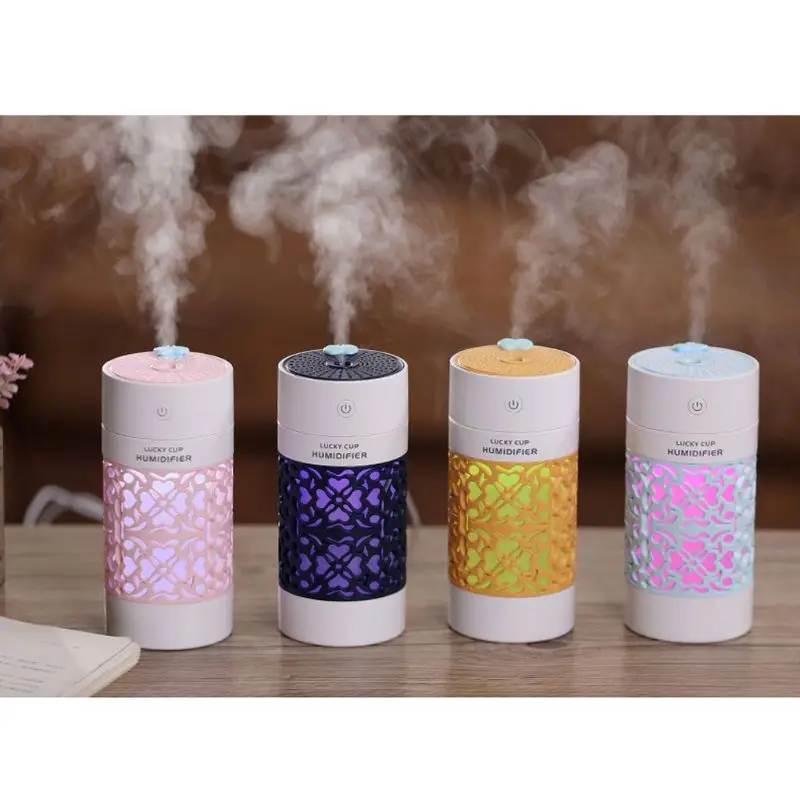 

LED Mini Air Humidifier Essential Oil Diffuser Color Night Light Electric USB Aromatherapy Maker for Home Office Car E65F