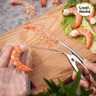 Щипцы для чистки креветок, Щипцы из нержавеющей стали для чистки раков, лобстеров, морепродуктов, инструмент для чистки