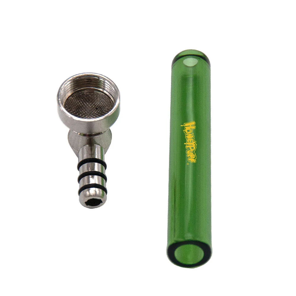 Высококачественная стеклянная курительная трубка с прозрачной ручкой 93 мм