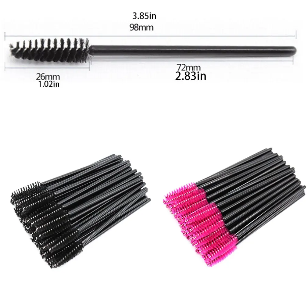 

Environmentally Friendly Silicone Material Disposable Eyelash Brush Spiral Curling Eyebrow Brush Eyelash Comb