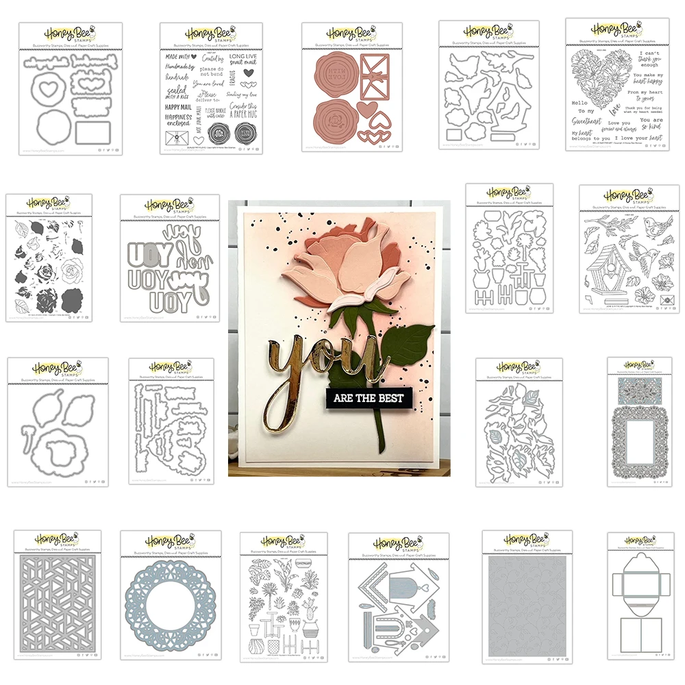 

Sweetheart Antique Roses Love Plants Buzzword Wax Seals Metal Cutting Dies Stamps Hot Foil Diy Scrapbook Decorate Emboss Stencil