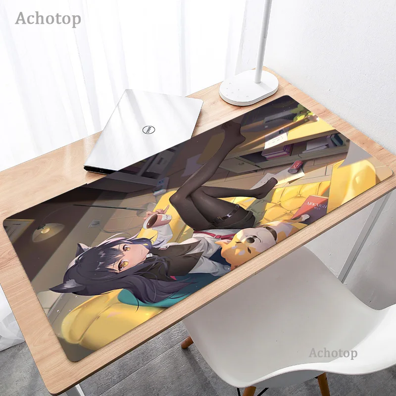 

Anime Arknights Game 4mm Large Pad Mouse Mat HD Print Computer Gamer Locking Edge Mousepad Keyboard Mice Mats Pad 40x90 for LOL