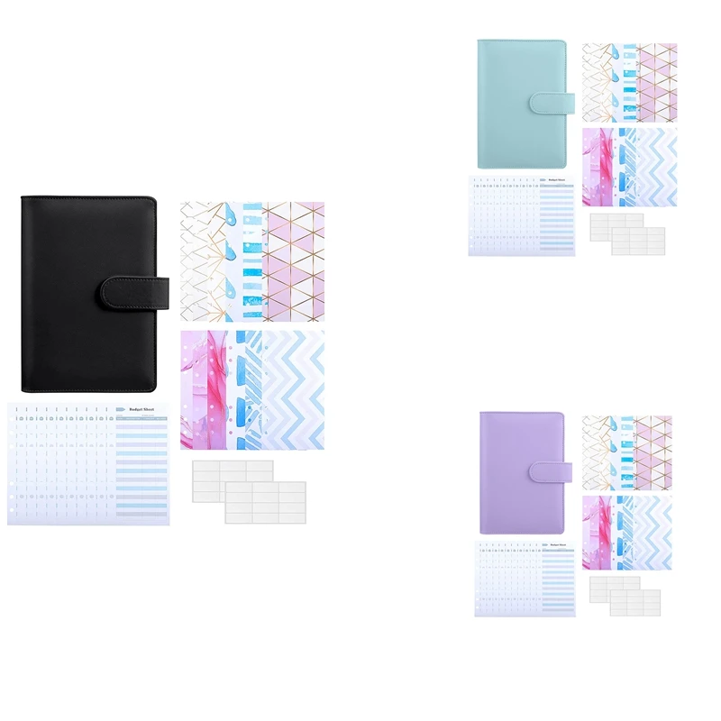 

A6 PU Binder Budget Cash Envelopes System Budgeting,Cash Envelopes,Expense Budget SheetsLabels for Money Saving