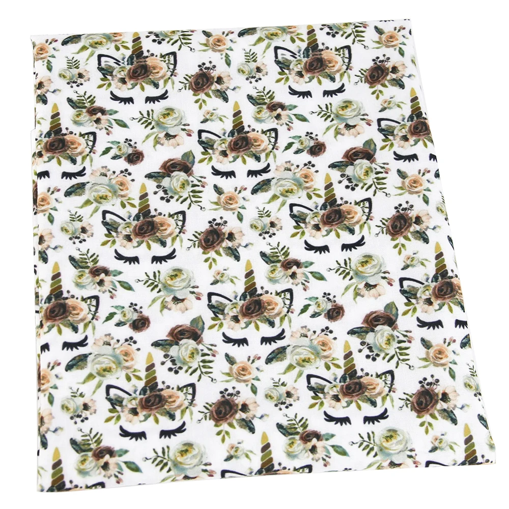 David accessories 50*145 см олень Единорог Снеговик Рождество Пасхальная полиэстер хлопок ткань для ткань дом текстиль Вышивание, c2845
