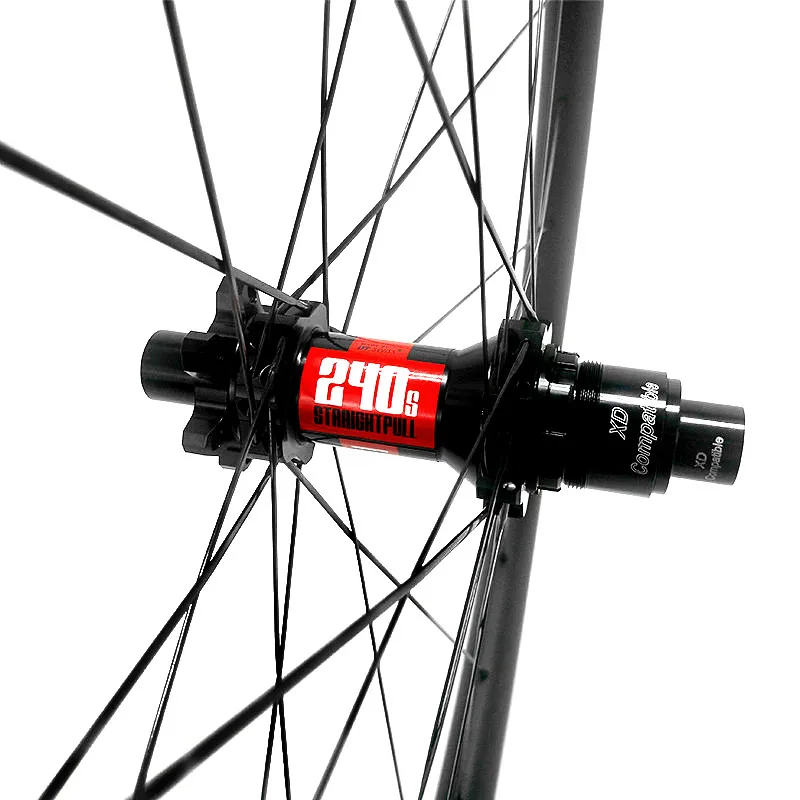 29er 30x30mm clincher tubeless carbon mtb wheels DT240S boost 110x15 148x12 bicycle wheel 36T 54T disc sapim cx ray | Спорт и