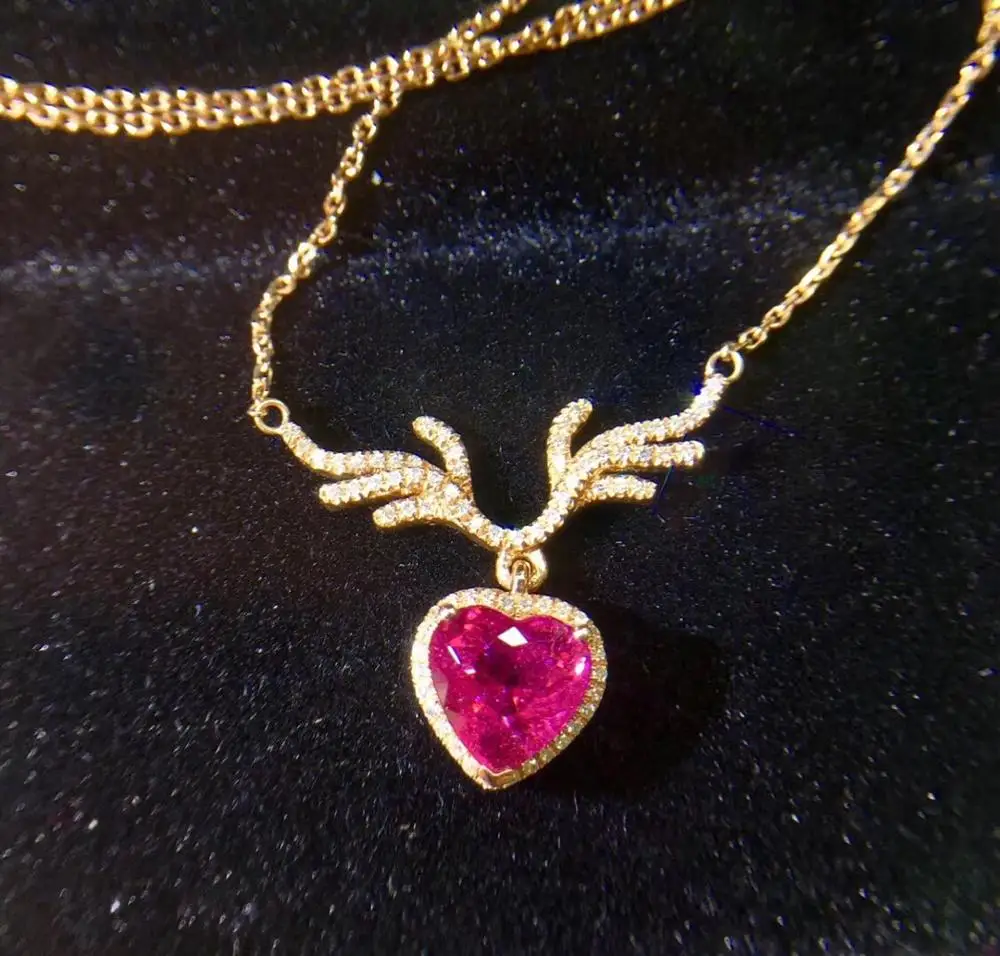 Rubillite ювелирные изделия 100% натуральный красный рубилит драгоценный камень