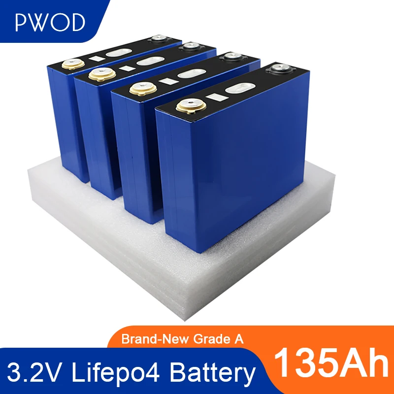 

PWOD 16 шт. lifepo4 3,2 v 135Ah литиевая батарея литий-железо-фосфатный Аккумулятор для 48v автомобиля AGV вилочный погрузчик ЕС и США без оплаты ввозной п...