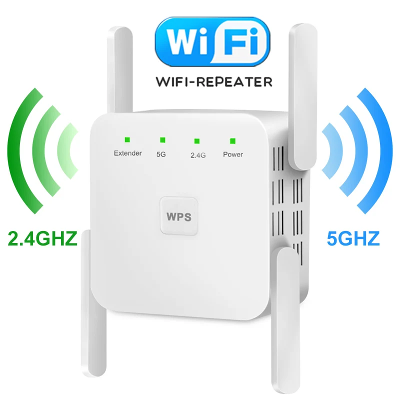 WiFi ретранслятор WiFi удлинитель 2,4G 5G беспроводной WiFi усилитель Wi Fi усилитель 5 ГГц Wi Fi сигнал ретранслятор Wi-Fi точка доступа