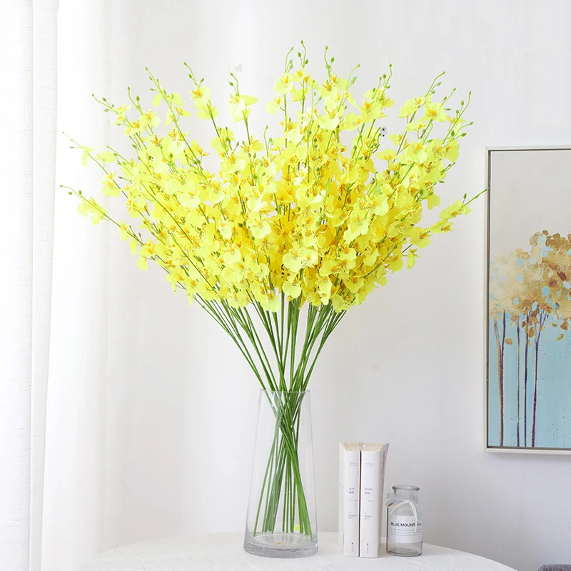 Oncidium hybridum искусственный цветок Шелковый украшение для дома реквизит фотосъемки