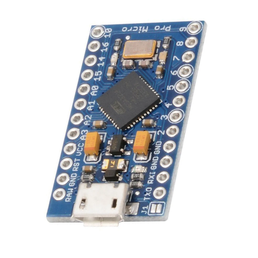 5 шт. Pro Micro ATmega32U4 в 16 МГц микро-usb макетная плата модуль микроконтроллер для Arduino IDE