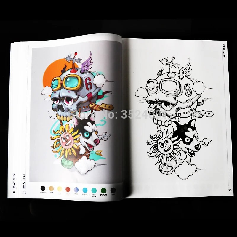 Книга для татуировок Восемь знаний 111 страниц|Аксессуары татуажа| |