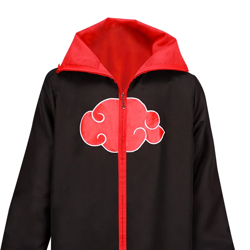 Аниме халат Плащ накидка косплей костюм одежда с капюшоном красное облако