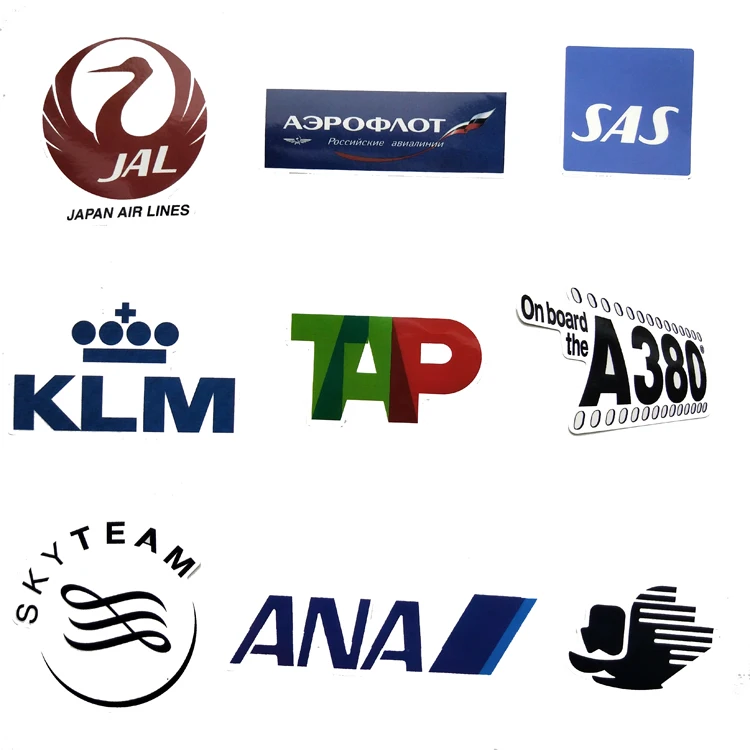52 шт. логотип авиакомпании высокого качества автомобильный стикер s авиация