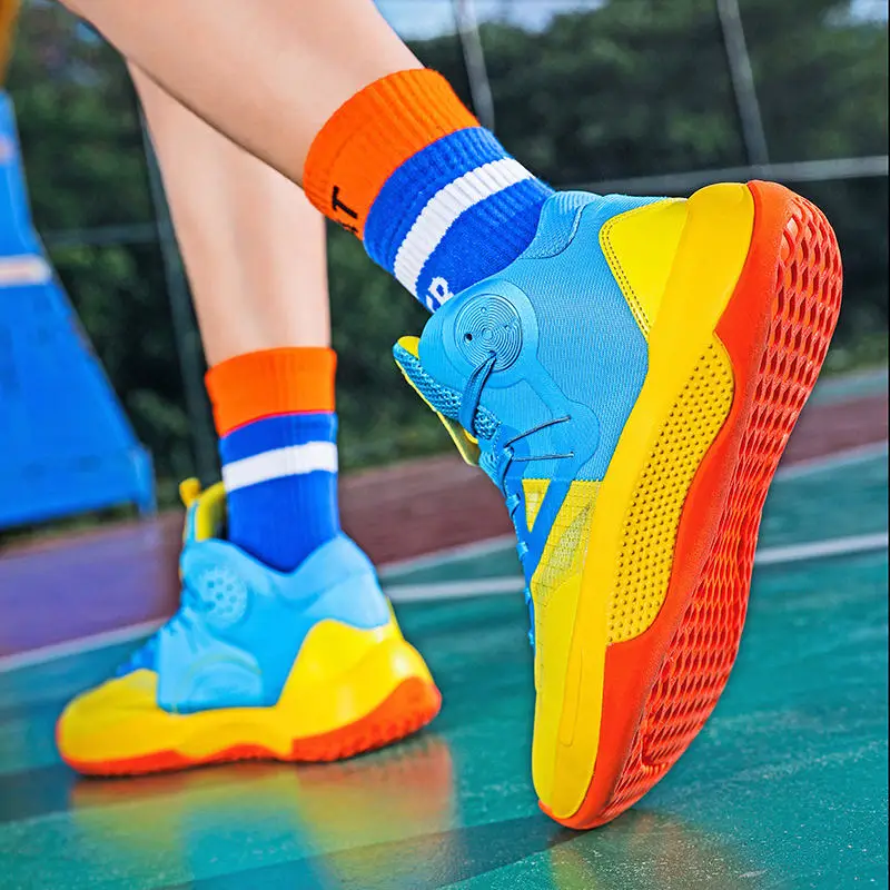 2021 New Design Fashion Colorful Basketball Shoes for Men Women Outdoor Breathable High Sneakers Women Men Designer Shoes Sports