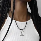 Цепочка тетрадь смерти, ожерелье из нержавеющей стали с искусственными бусинами, колье для косплея, ювелирные аксессуары