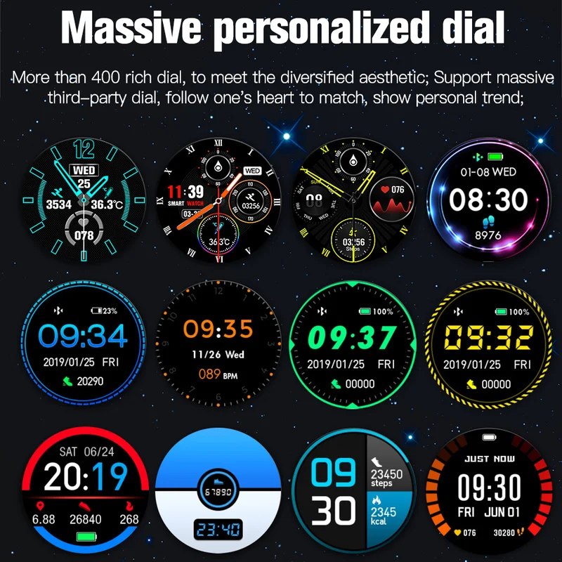 

New Smart Watch Men Bluetooth Blood Pressure Monitor Heart Rate Fitness Tracker Smartwatch Multi-mode sports watchs