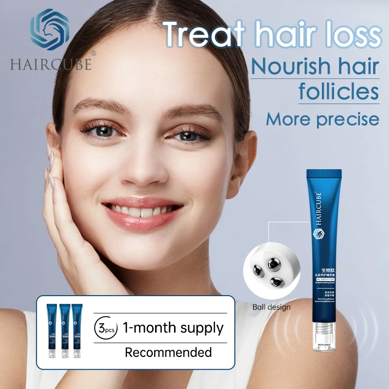 

HAIRCUBE Hair Growth Serum Herb Regrow Hair Anti Hair Loss Essence Triple Roll Hair Growth Products Essence Regeneration