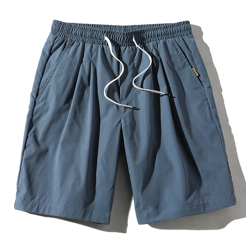 Мужские пляжные шорты FGKKS однотонные с карманами повседневные на лето | Мужская