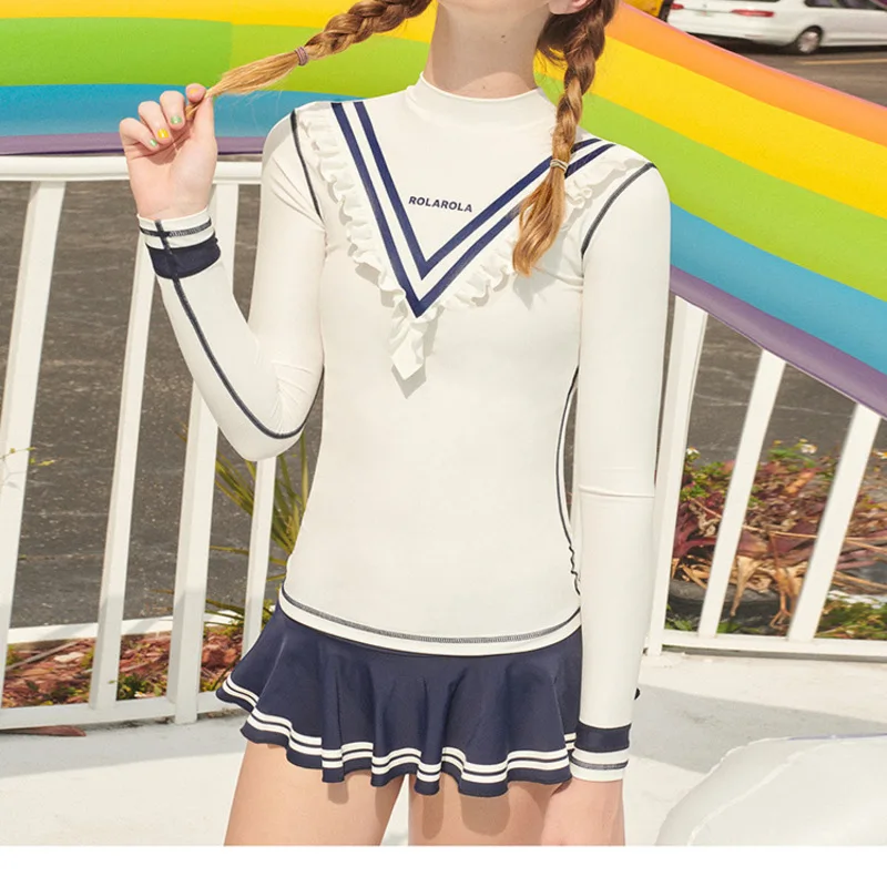 Размера плюс купальные костюмы купальник с юбкой высокой талией купальники Для