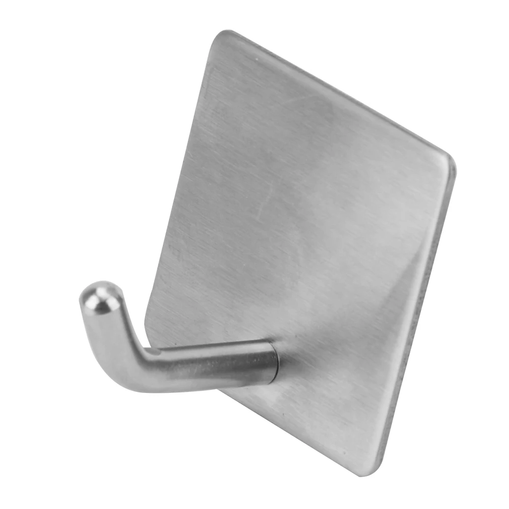 

Adhesive Wall Mounted Hook Storage Hook Bathroom Organizer Stainless Steel Wall Storage Hooks