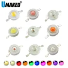 Мощный светодиодный светильник, 1 Вт, 3 Вт, белыйтеплый белыйкрасныйзеленыйсинийжелтыйоранжевый, высокое качество, гарантия 2 года, бесплатная доставка