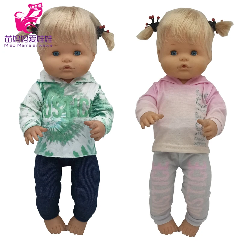 

Nenuco Doll Hoody Coat Ropa Y Su Hermanita 16 Inch Reborn Baby Dolls Clothes Sweater Toys Accessory