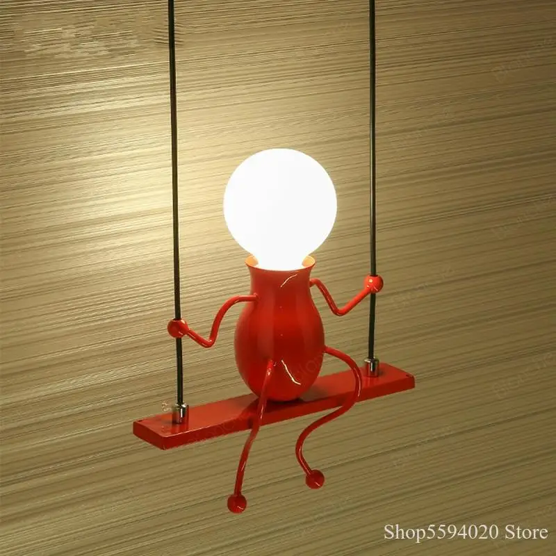Мультяшные Настенные светильники в форме человека Современный домашний декор