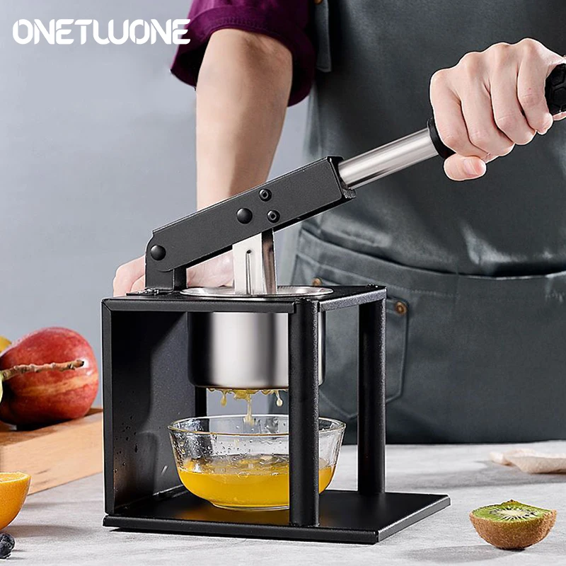 

Commercial Citrus Juicer,Metal Manual Fruit Squeezer,With Container Extracts Maximum Juice,For Lemon Lime grape Pomegranate