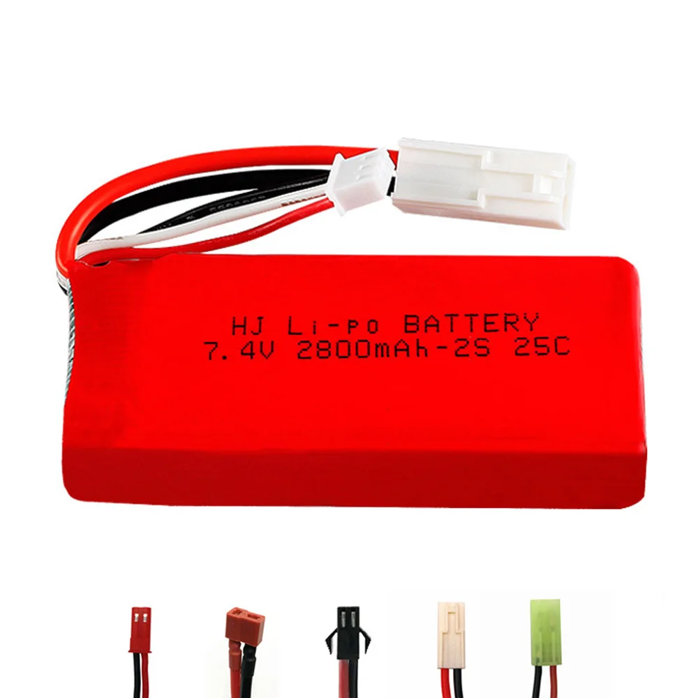 Lipo аккумулятор для Feilun FT009 7 4 В 2800 мАч 25C RC игрушки лодки запасные части большая