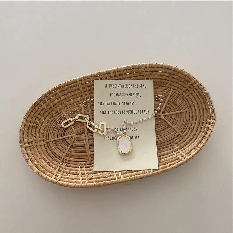 

Retro kpop pearl geometric golden Chain bracelet for woman girls Aesthetic couple bracelet friends party gift jewelry 2020