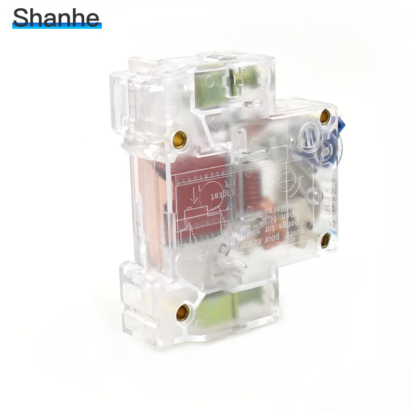 DZ47-63 1P 6A 10A 16A 20A 25A 32A 40A 50A 63A прозрачный мини-выключатель MCB C45