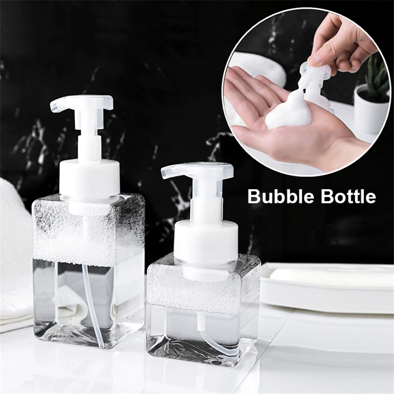 450 мл пустые многоразовые квадратные пластиковые пены мыло мусс насос Бутылка