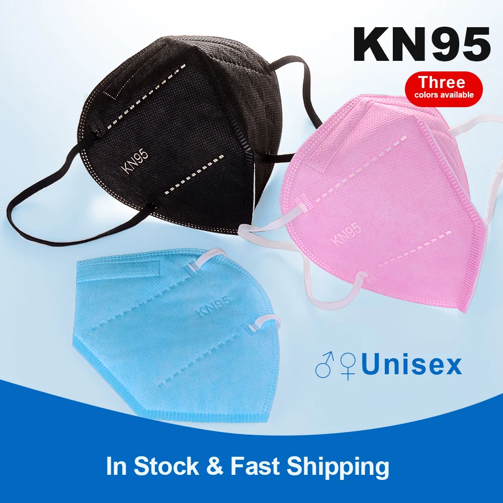

10-20-50PCS KN95 Facial Masks 95% 5 Layers PM2.5 FPP2 Filter Breathable Masques Protective Breathing Masks Tapabocas Mascarillas