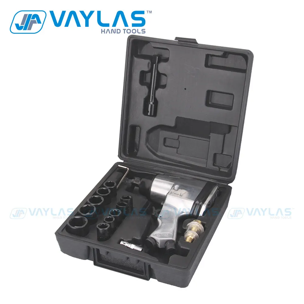 Набор ударных пневматических гаечных ключей 1/2 дюйма с одним молотком и 10